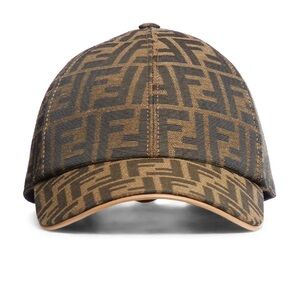 AUTHENTIC FENDI FF JACQUARD BASEBALL CAP